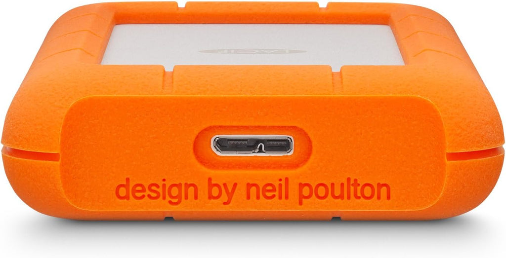LaCie Rugged USB-C 4To, Disque Dur Externe Portable HDD, PC Mac iPad & iPhone, Data Rescue Service (STFR4000800)