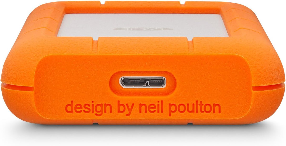 LaCie Rugged USB-C 4To, Disque Dur Externe Portable HDD, PC Mac iPad & iPhone, Data Rescue Service (STFR4000800)