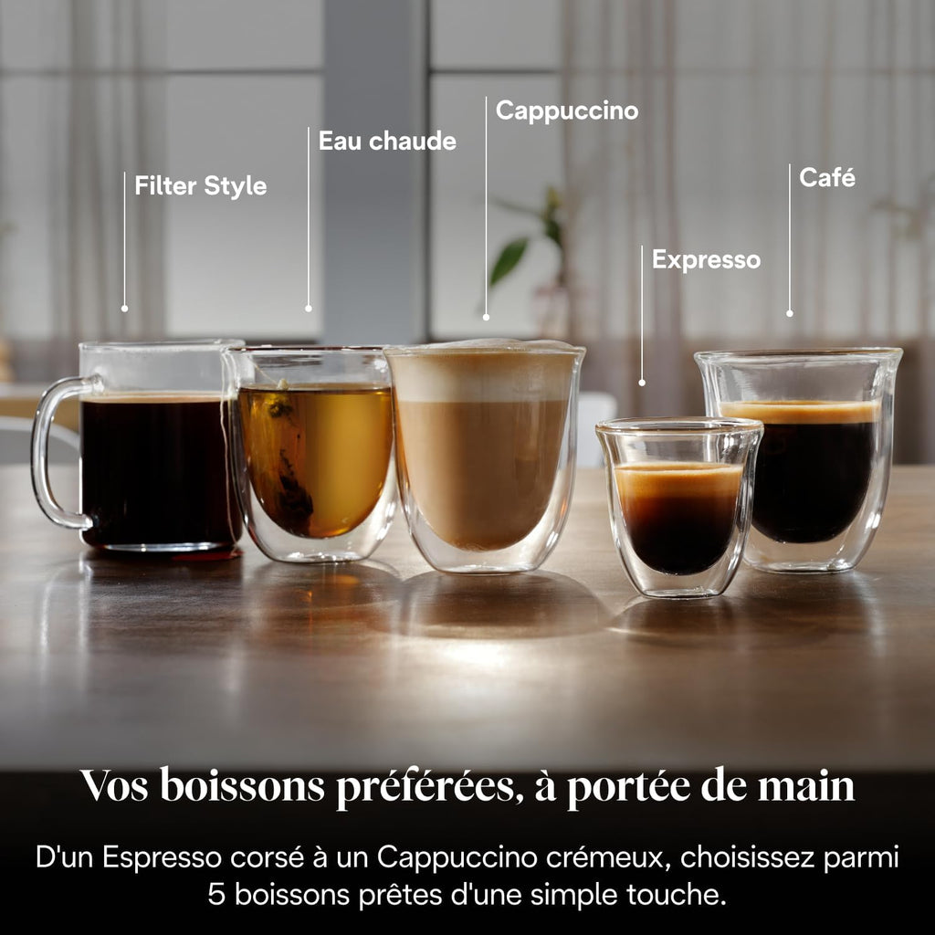 De'Longhi Magnifica Evo, Machine à Café et Cappucino avec Broyeur à Grains, ECAM292.33.SB, Argent