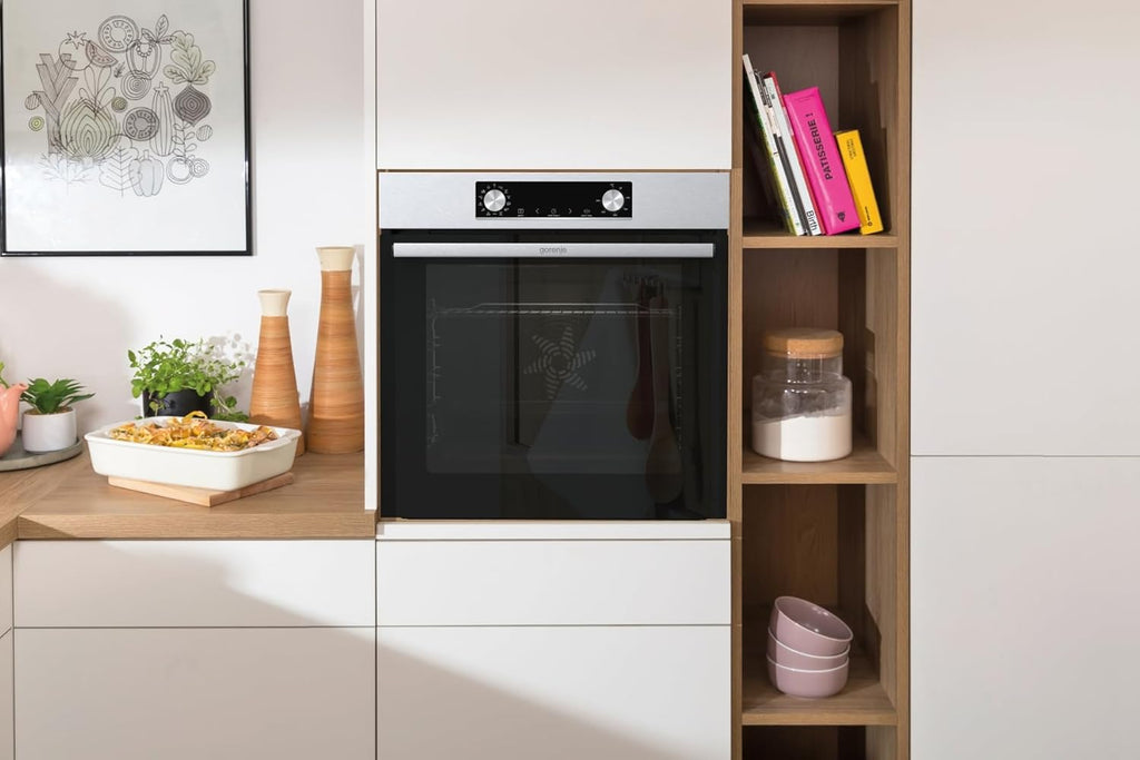 Gorenje OptiBake BOS 6737 E02X Four encastrable 77 L AquaClean Air chaud/ExtraSteam/AirFry/PerfectGrill/Pizzamode 300°C/Acier inoxydable