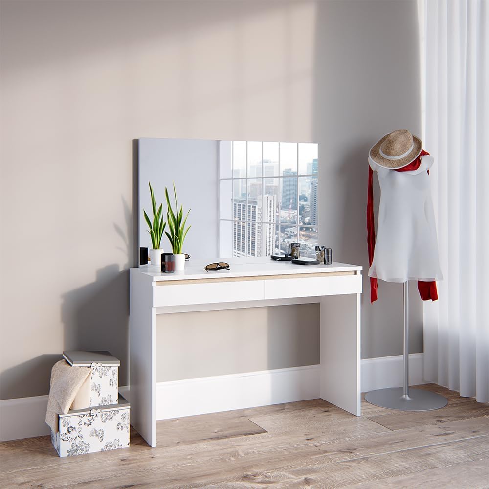 Vicco Coiffeuse Emma, Blanc, 120 cm