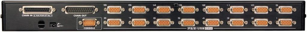 Aten CS1716A commutateur écran, Clavier et Souris Grille de Montage Noir