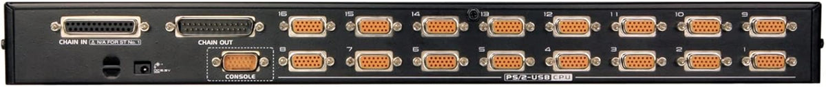 Aten CS1716A commutateur écran, Clavier et Souris Grille de Montage Noir