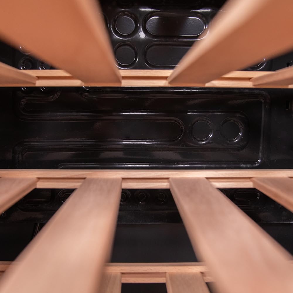 Cecotec Cave à vin 34 bouteilles Bolero grandsommelier 34030 inox compressor, 80 L, Refroidissement par compresseur, Température réglable de 5 à 18°C, Commande tactile, Affichage, LED intérieur
