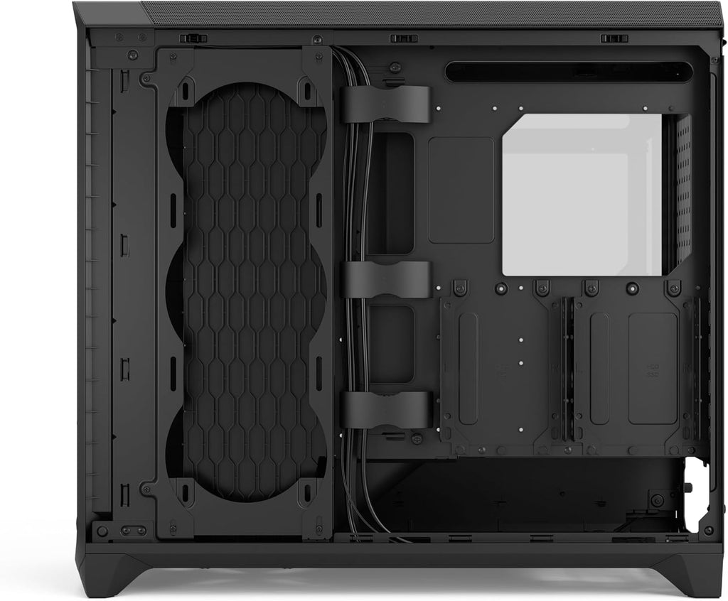 Fractal Design Meshify 3 XL Black RGB - Grand boîtier PC Gaming avec Verre trempé et Ventilation élevée, intérieur spacieux, 3 Ventilateurs ARGB, Support E-ATX, GPU 512mm