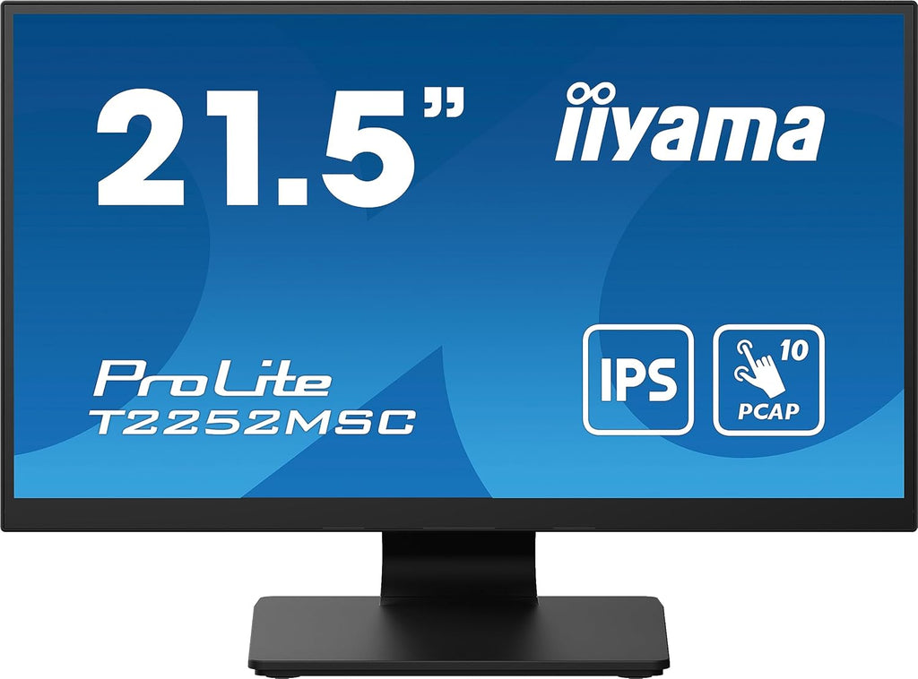 iiyama Prolite T2252MSC-B2 écran PC 54,6 cm (21.5") 1920 x 1080 Pixels Full HD LCD Écran Tactile Noir