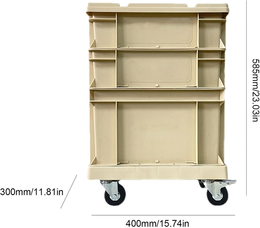 YRTUOP Bacs De Rangement Empilables À Roulettes - Empilable et Résistant Style Industriel Conteneur Roulant De Rangement Et Bac À,pour Outils Jouets Livres et Stockage Maison