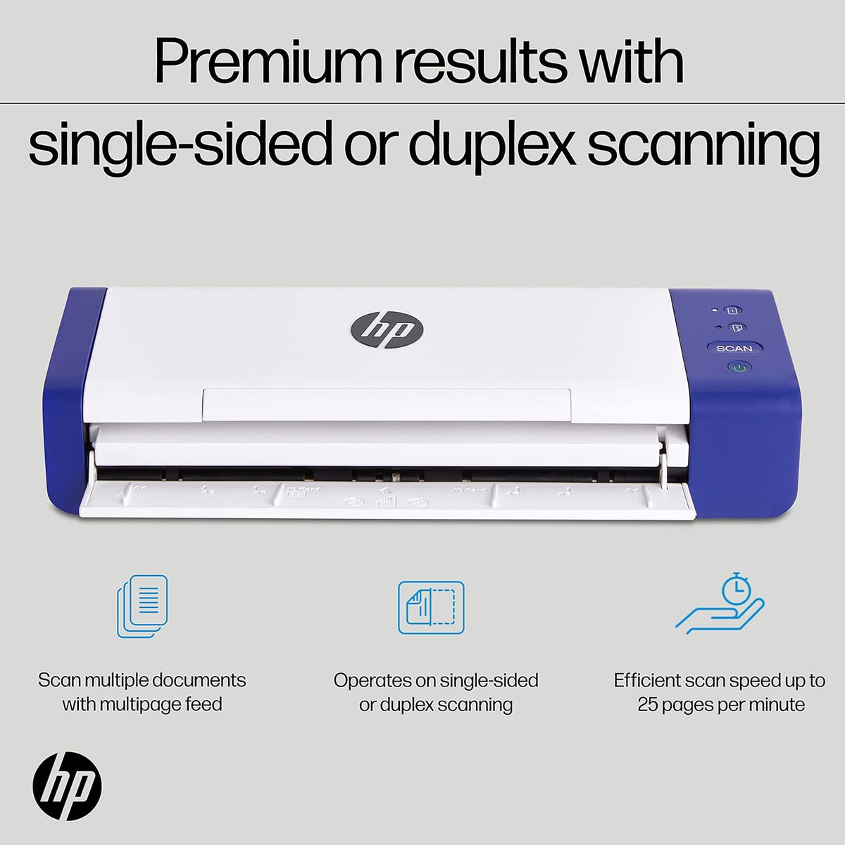Scanner de Documents et Photo Portable Duplex USB avec Plateau à Flux Automatique pour Scanner numérique Portable 2 côté