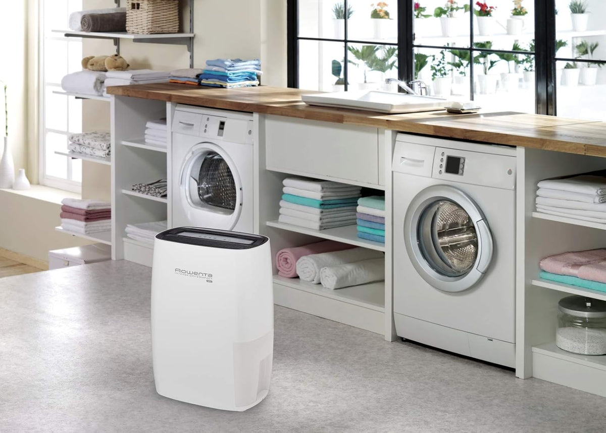 Rowenta Intense Dry Compact DH4224 Déshumidificateur 14L 3 programmes Fonction Linen Dry Filtre compact silencieux