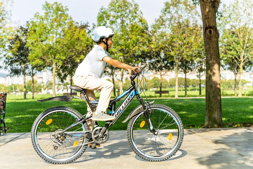 Chillaxx Falcon VTT de 24, 26, 27,5 et 29″, pour garçons, filles, femmes et hommes, frein à disque, dérailleur à 21 vitesses, suspension complète