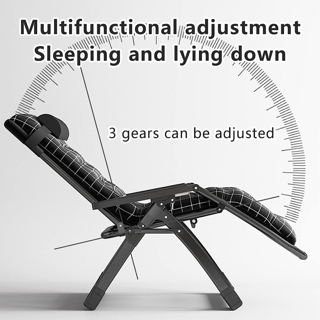 DANNMPX Chaise Longue Chaise Pliante Inclinable Réglable À 2 Positions, Longue avec Oreiller Et Coussin pour Intérieur Extérieur Pliante Relaxation A