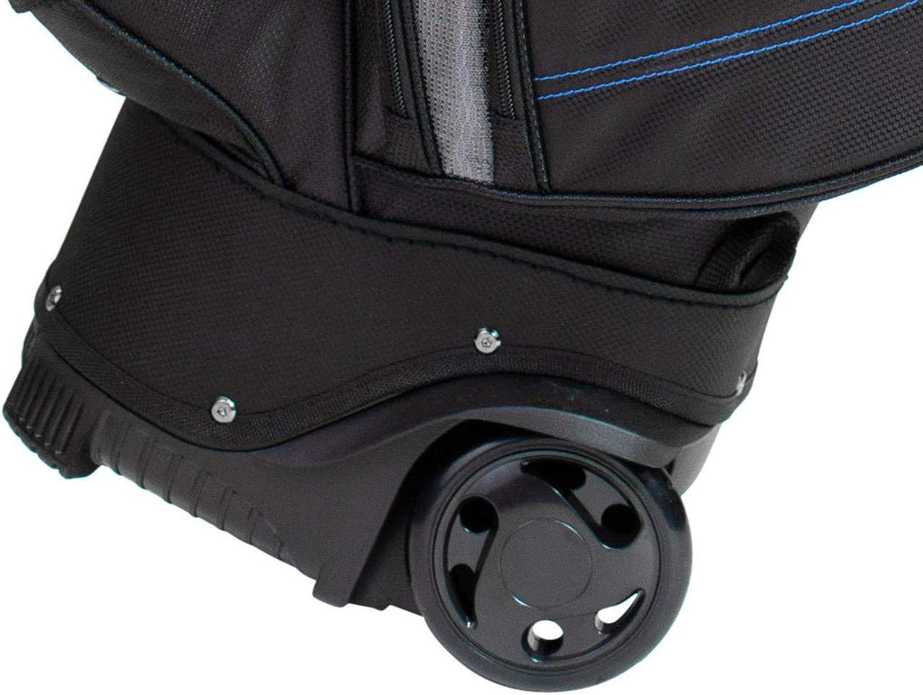 BagBoy Transit Sac pour chariot deavec 14 compartiments et des roues, Black/Charcoal/Silver