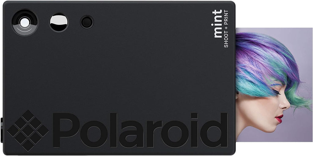Polaroid Mint Appareil photo numérique Impression instantanée Noir , impression sur papier photo collé sur support Zink 2x3