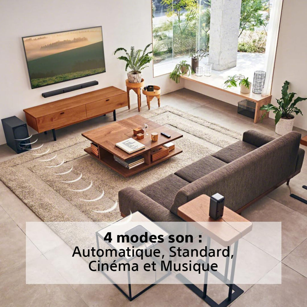 HT-S40R - Barre de Son 5.1ch Home Cinéma avec Enceintes Satellites sans Fil, Noir
