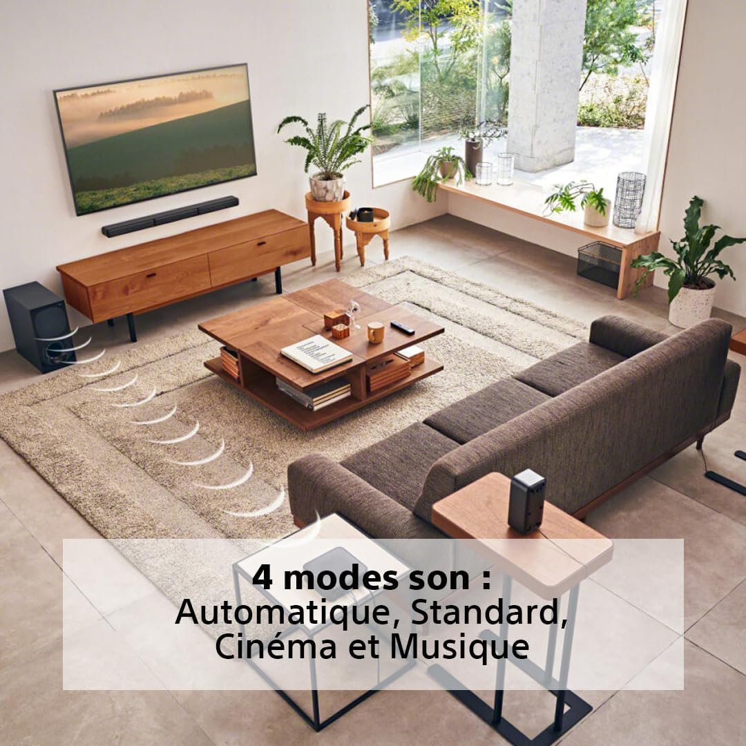 HT-S40R - Barre de Son 5.1ch Home Cinéma avec Enceintes Satellites sans Fil, Noir