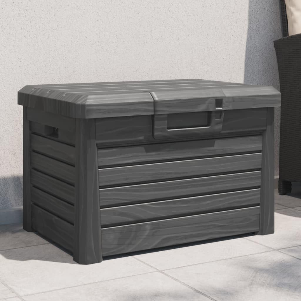 LXYZWRW Boîtes de rangement d'extérieur en polypropylène Anthracite 73 x 50,5 x 46,5 cm