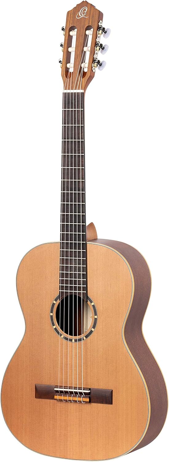 Ortega Guitars Guitare Classique Gaucher - 7/8 - Family Series - Housse Incluse - Cèdre / Acajou, Naturel R122-7/8-L
