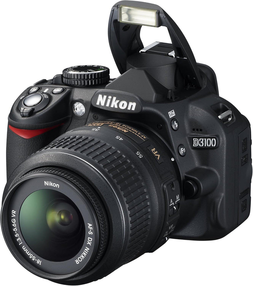 Nikon D3100 Appareil photo numérique Reflex 14.2 Kit Objectif VR 18-105 mm Noir