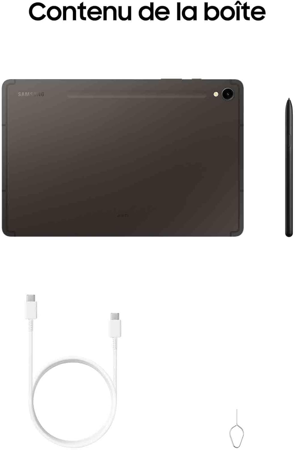 Tab S9 Tablette avec AI, Android, 11" 128Go de Stockage, Lecteur MicroSD, Wifi, S Pen Inclus, Anthracite