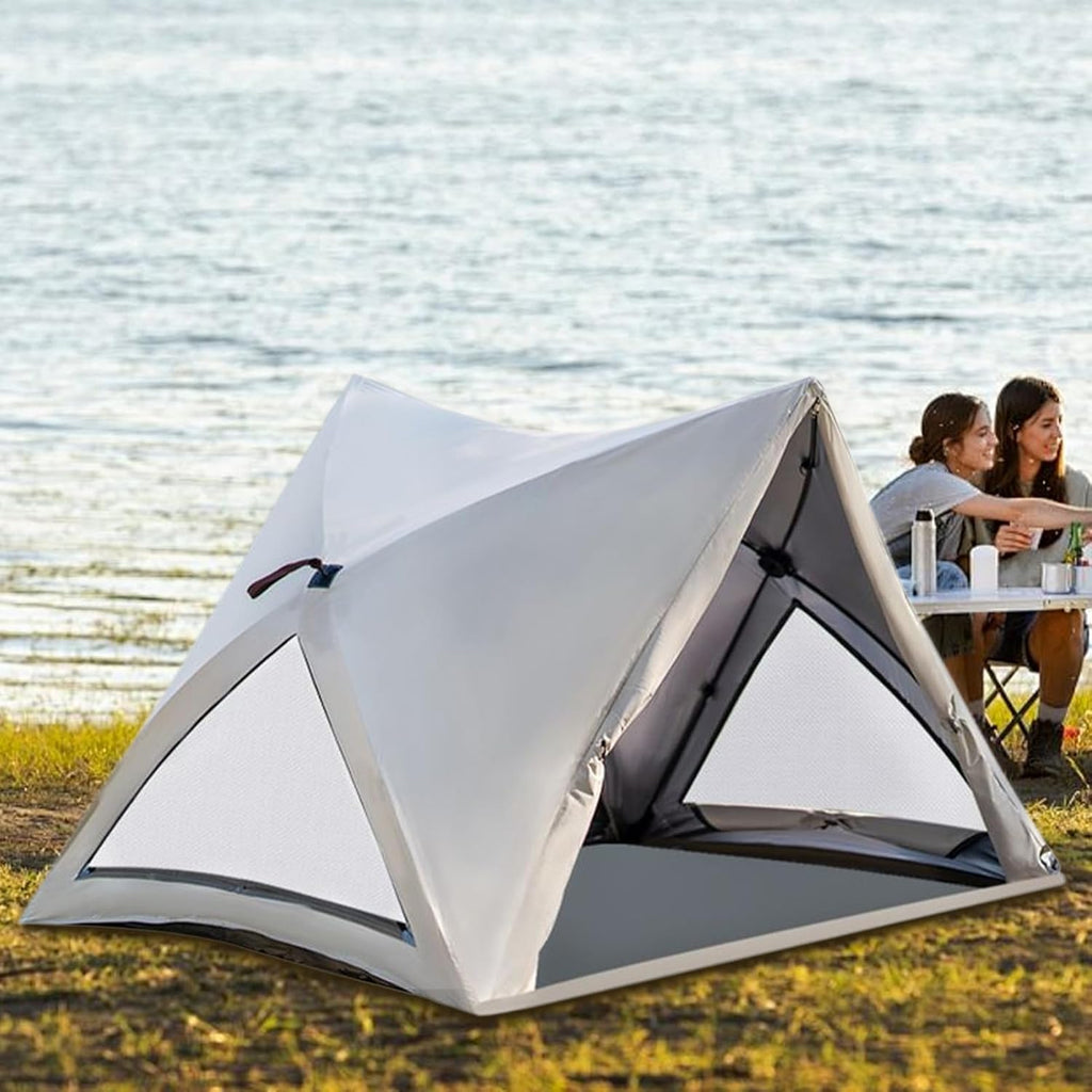 Zuasdvnk Tente de camping, tente familiale pour camping, tente sac à dos - 3 à 4 personnes automatique - Maison intérieure spacieuse résistante aux intempéries pour les voyages en plein air en plein