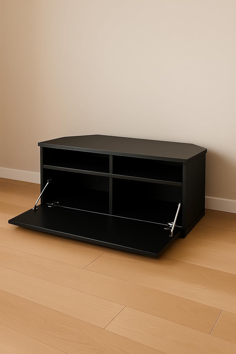 Sonorous - Meuble TV d'angle Largeur : 100 cm. Couleur : noir. Réf. TRD-100 NN.