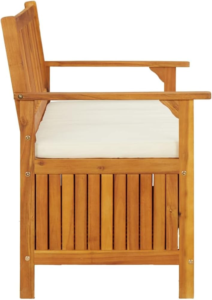 vidaXL Banc de Rangement de Jardin Siège Coffre Stockage Bois d'Acacia Massif