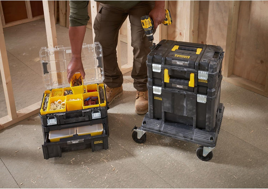 STANLEY FMST1-80107 Tour Tstak/PRO-STACK Gamme FATMAX - Modulable - Charge Maximale 100Kg - Dimensions 550X460X810Mm