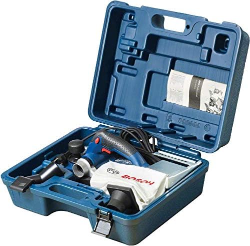 Bosch Professional rabot GHO 26-82 D (puissance 710 W, avec butée parallèle, clé six pans mâle de 2,5 mm, sac à poussière en tissu, coffret de transport)