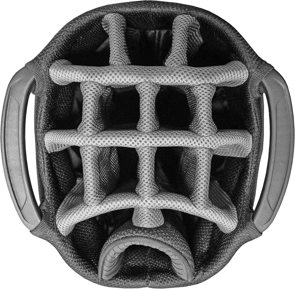 BagBoy Transit Sac pour chariot deavec 14 compartiments et des roues, Black/Charcoal/Silver