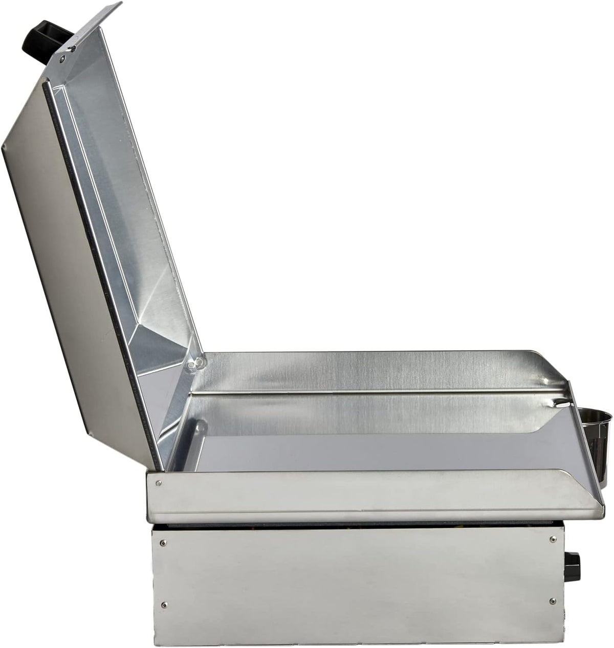 PLANCHAELEC - Pack Complet Plancha Electrique NEO E530-2400W - Chariot + Accessoires - Inox - Thermostat Réglable - 8 Personnes - Made In France - L53 X P43 X H18 cm