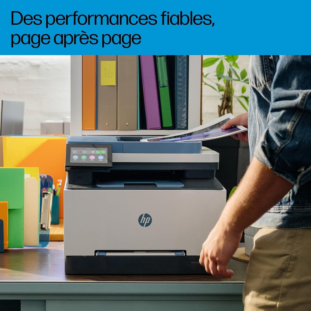 Color Laserjet Pro 3302fdw, 499Q8F, Imprimante Multifunction A4, Recto/Verso Automatique Couleur, 25 ppm, USB, Wi-FI, Fax, Copie, ADF, Smart, Bleue
