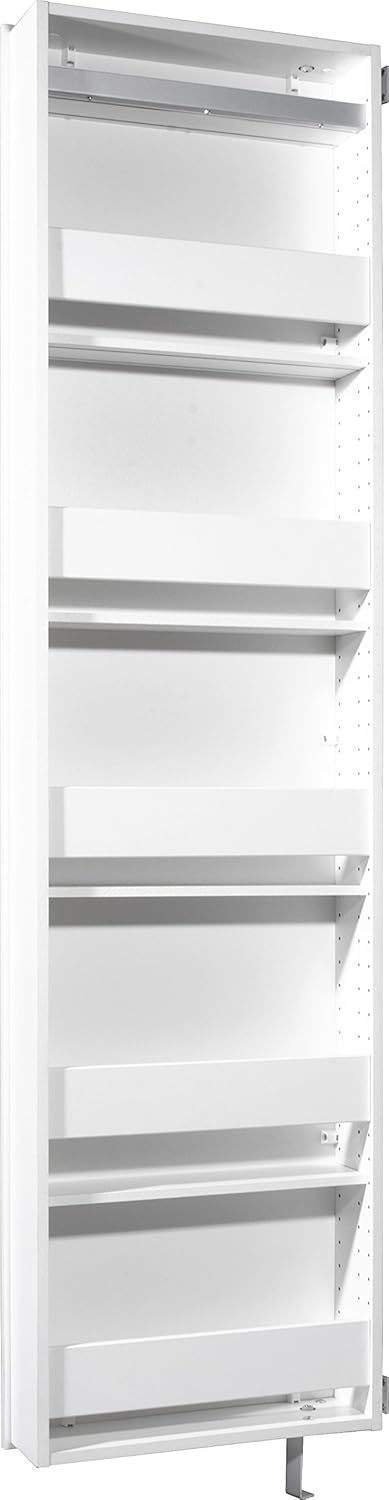 GERMANIA DIE MÖBELMACHER 1189-84 Cabinet Rotary en 1189, Bois, Blanc, 50 x 195 x 18 cm