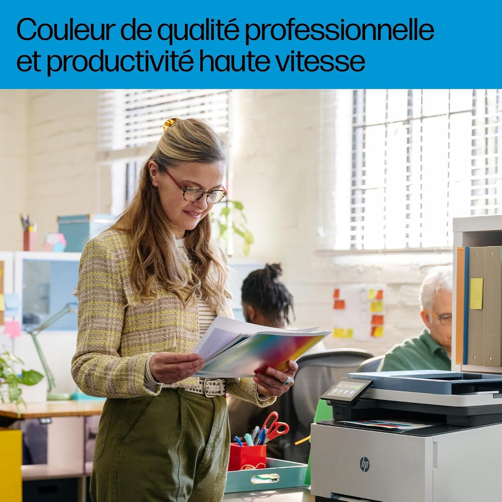 Color Laserjet Pro 3302fdw, 499Q8F, Imprimante Multifunction A4, Recto/Verso Automatique Couleur, 25 ppm, USB, Wi-FI, Fax, Copie, ADF, Smart, Bleue