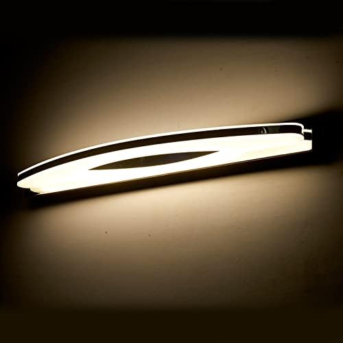 Générique Lampe Led moderne for miroir de salle de bain, abat-jour en acrylique, applique murale en acier inoxydable, éclairage domestique, Luminaires intérieur