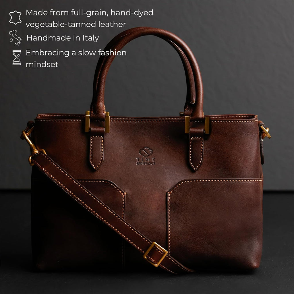 Time Resistance Tote bag en cuir pour femme - Sac à main moderne - Tote bag cuir