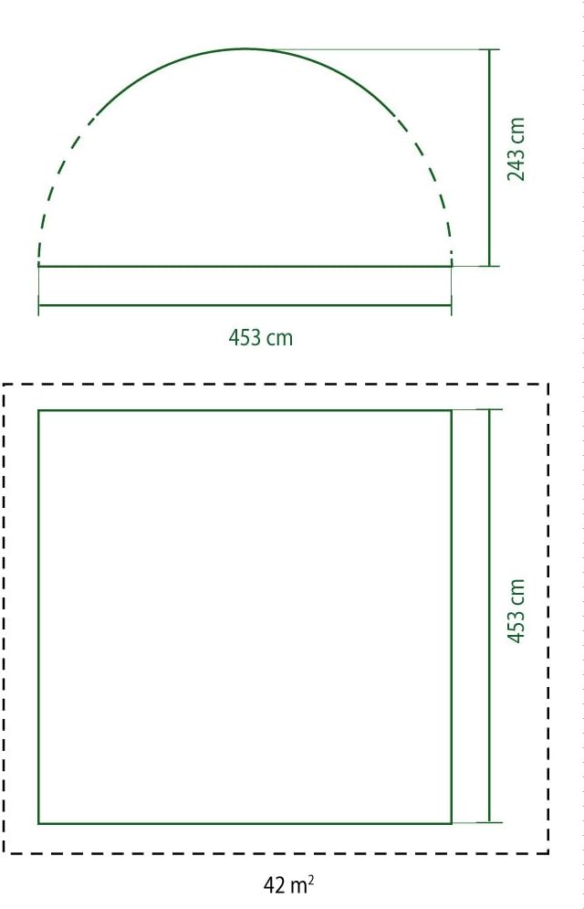 Tonnelle Pro XL 4,5 x 4,5 m pour Festivals, Jardin et Camping, poteaux en Acier Robuste, Grande Tente d'événement avec Protection Solaire SPF 50+