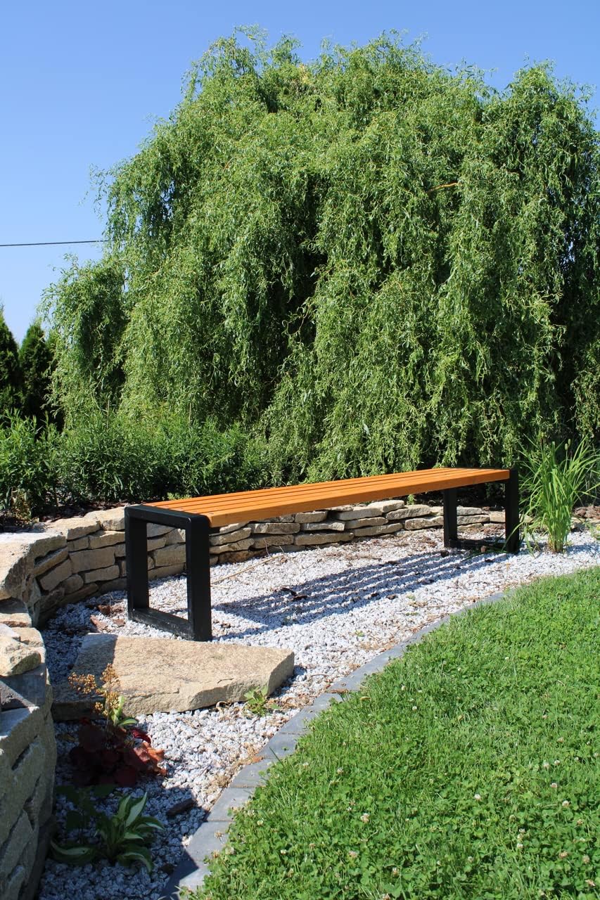Primario Grande Banc de Jardin Extérieur en Bois - Capacité de Charge 350kg - Banquette pour Parc Grande-BO Chêne Clair, 150cm - Longueur du Siège