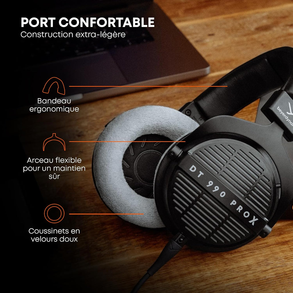 beyerdynamic DT 990 Pro X Casque de Studio Ouvert, pour Une écoute et Un Montage critiques (Ouvert)