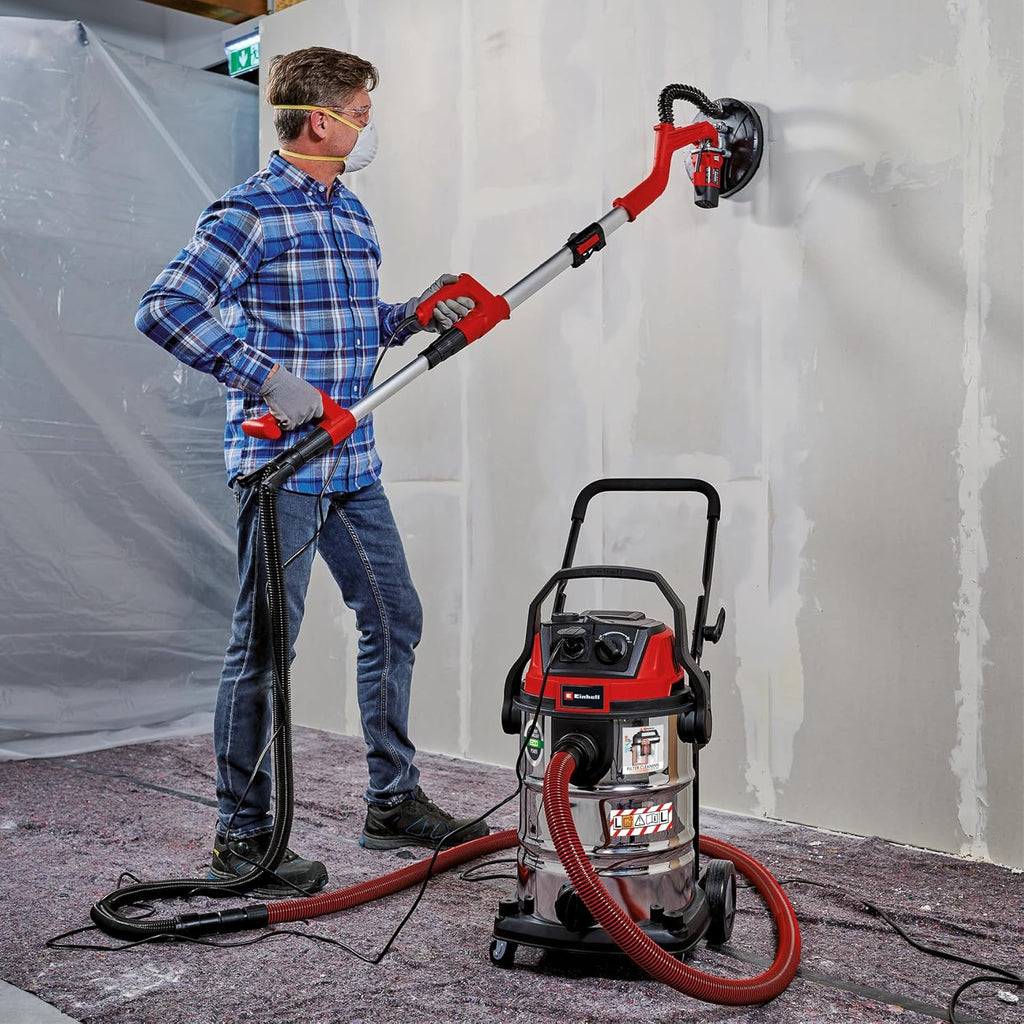 Einhell Aspirateur de Chantier Te-VC 2230 SACL (1 400 W, Cuve 30L, Classe de poussières L, pour des poussières de valeurs MAK Sup.1 MG/m³) Vendu avec Plusieurs Buses et filtres