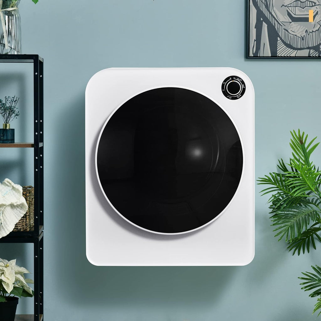 Merax Petit séchoir à linge 5 programmes - Sèche-linge mural avec protection contre la surchauffe et triple filtre - 3 kg - 830 W
