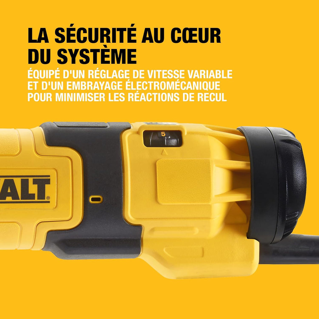 Meuleuse d'angle filaire 125mm à vitesse variable, 1500W avec interrupteur anti-redémarrage - Kit de surfaçage, DWE4257KT-QS