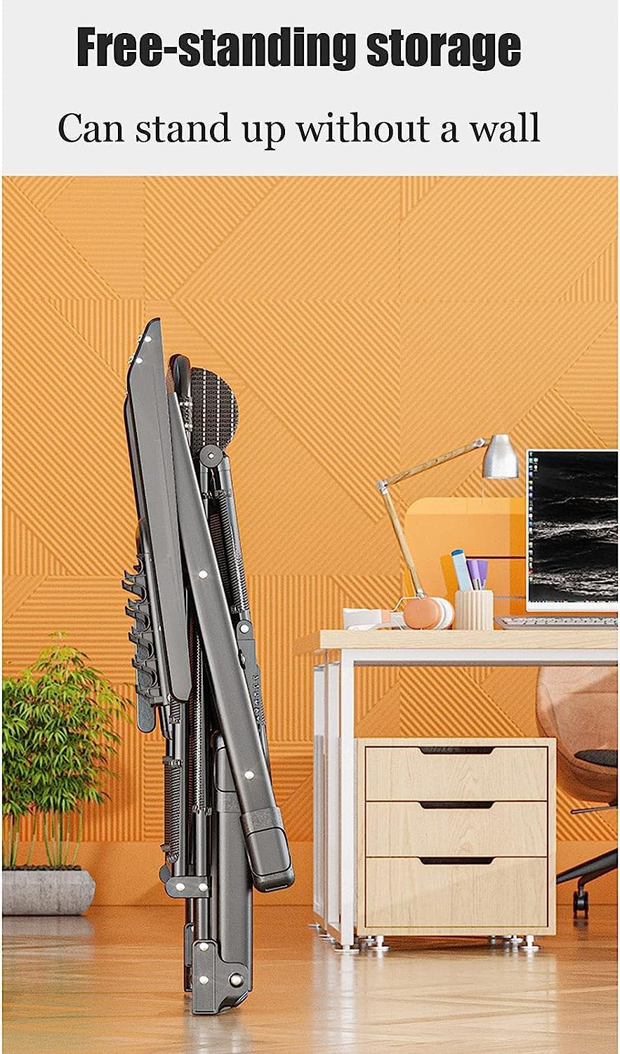 DANNMPX Chaise Longue Chaises Longues, Multifonctionnel Déjeuner Pause Loisirs Bureau Sieste Lit Chaise Portable pour Camping Plage Pliante Relaxation