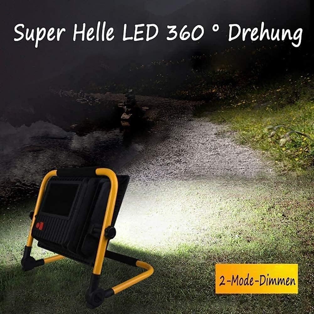 Lampe de travail à LED Lampe rechargeable, Projecteurs rechargeables, lampe de travail à LED avec chargement USB, for camping en plein air, randonnée, réparation de voiture d'urgence, éclairage de cha