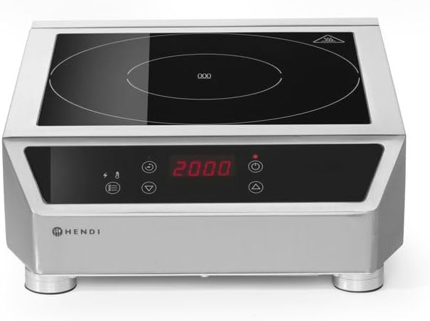 HENDI 239711 Plaque de Cuisson à Induction Modèle 3500 D 340 X 440 X 120 mm
