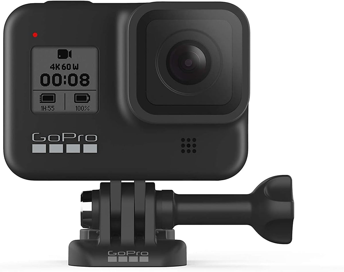 GoPro HERO8 Caméra Numérique Embarquée Étanche avec Écran Tactile, Vidéo HD 4K, Photos 12 MP, Diffusion en Direct et Stabilisation Intégrée