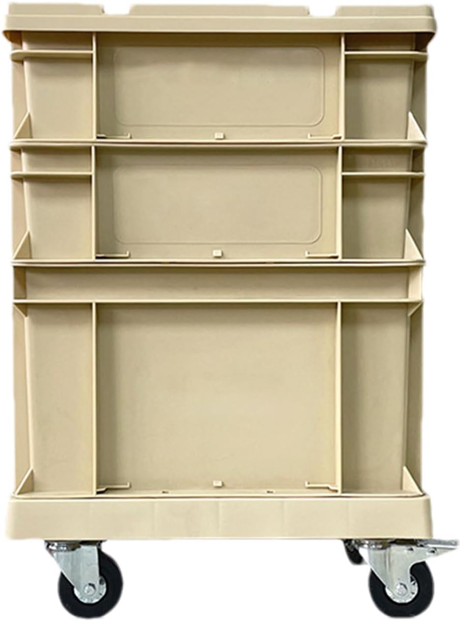 YRTUOP Bacs De Rangement Empilables À Roulettes - Empilable et Résistant Style Industriel Conteneur Roulant De Rangement Et Bac À,pour Outils Jouets Livres et Stockage Maison
