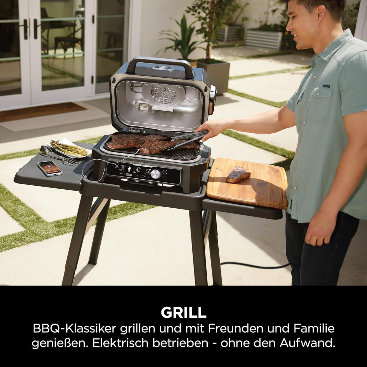 Ninja Woodfire Pro Connect XL Elektrischer BBQ Smoker Grill