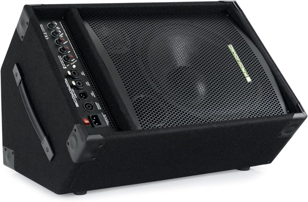 Pronomic KAM-12BT Monitor de Scène Actif - Enceinte PA avec Bluetooth - 120 Watts RMS , Égaliseur 3 Bandes - Woofer 12" - Tweeter 3"