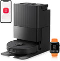 roborock Qrevo Edge S5A Aspirateur Robot 18500 Pa, Robot Aspirateur Laveur avec Double Système Anti-Enchevétrements, DuoDivide Brosse & FlexiArm Serpillière, ChÃssis AdaptiLift. Lavage à l'eau Chaude