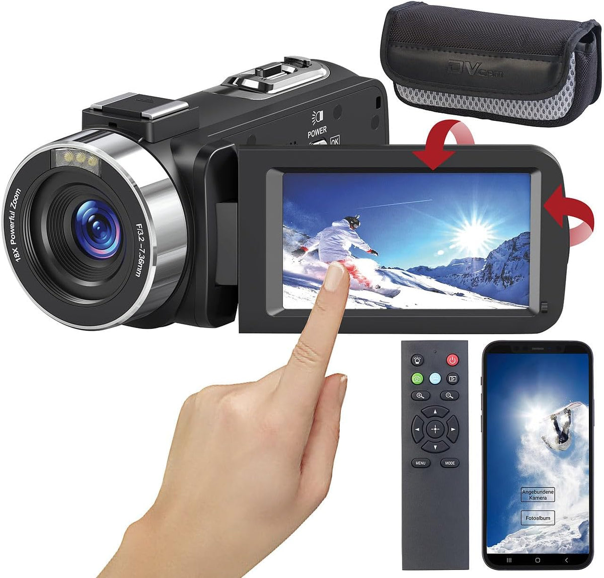 Caméscope connecté 8K UHD DV-910.uhd [Somikon]